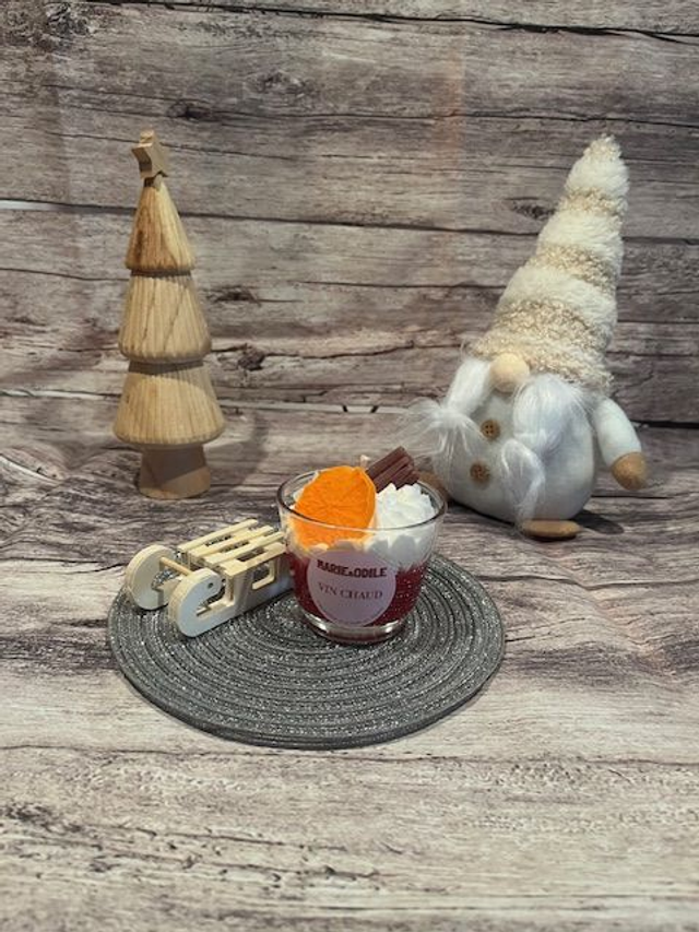 Bougie parfumée Vin chaud - 100 grammes 