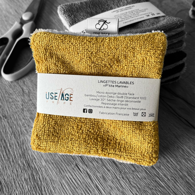 Lingettes lavables double face x3 zéro déchet ! 🌿