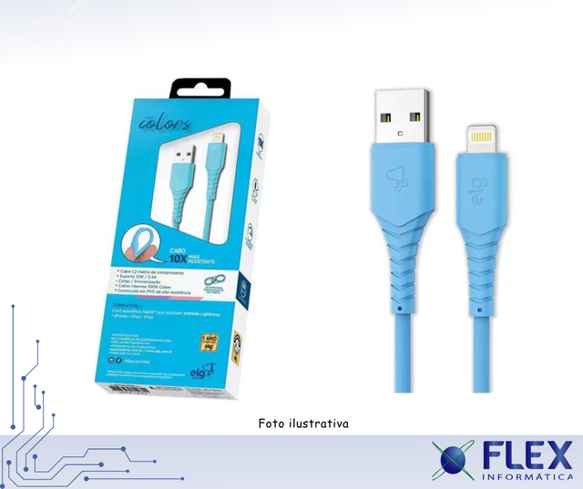 CABO ELG LIGHTNING L812T 2.4A 1.2M 12W