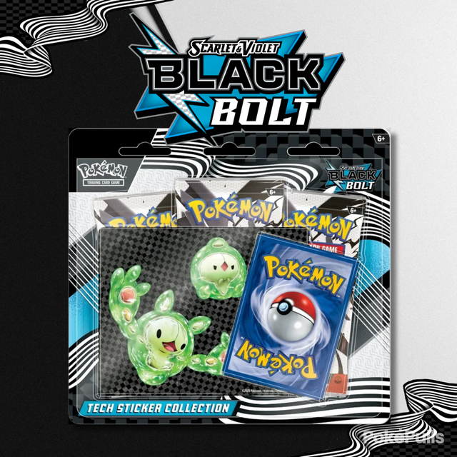 Pokémon TCG: SV10.5 Black Bolt - Tech Sticker Collection (julkaisu 1.8.2025) MAX 3 kpl/asiakas