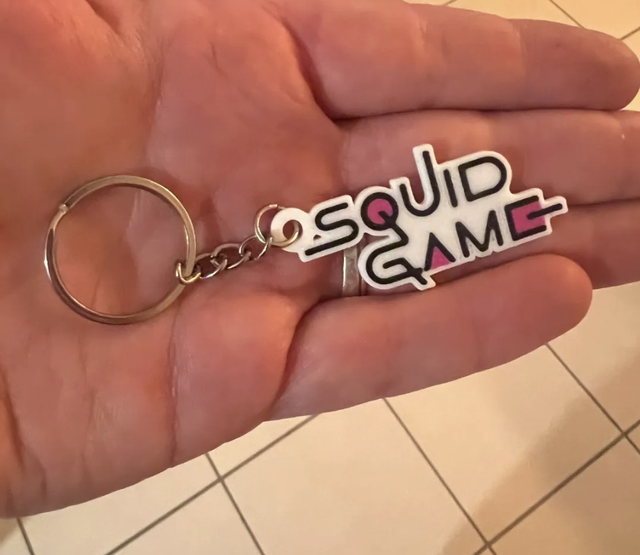 Porte-clés Squid Game fond blanc