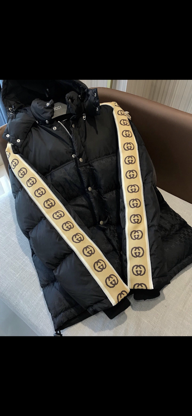 Mens banded gg gucci coat