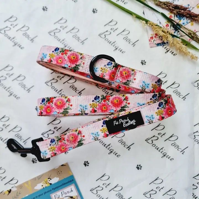 Pet Pooch Boutique Dog Lead -  Cottage Floral