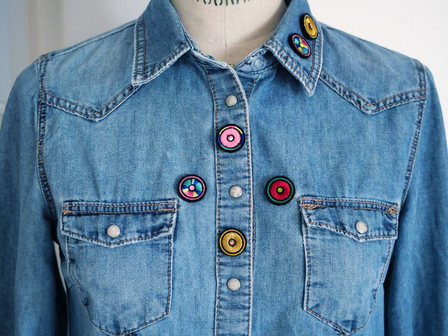 Pupille (Pins brodé machine)