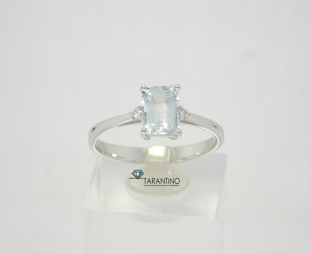 GADV Anello Acquamarina e Diamanti