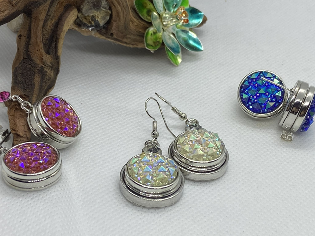 SANP-IT Earrings Faux Druzy