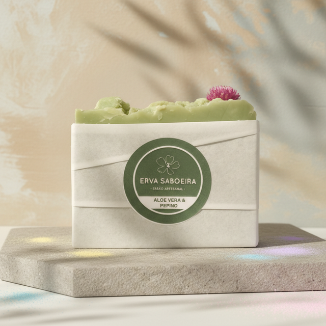 Sabonete de Aloe Vera & Pepino