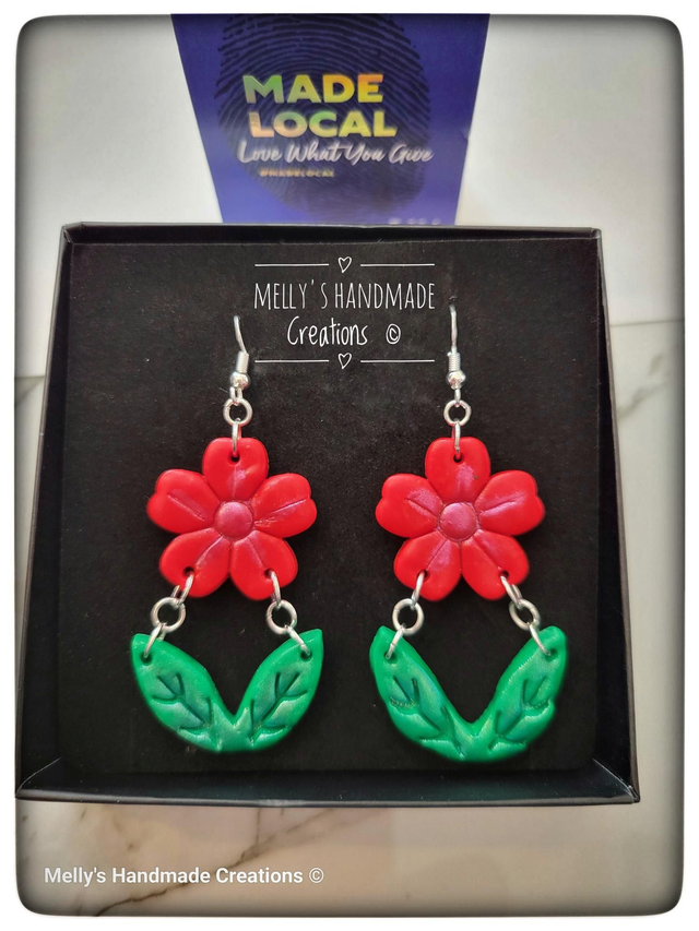 Flower Dangle Earrings 