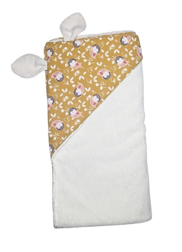 Cape de bain bébé doublée