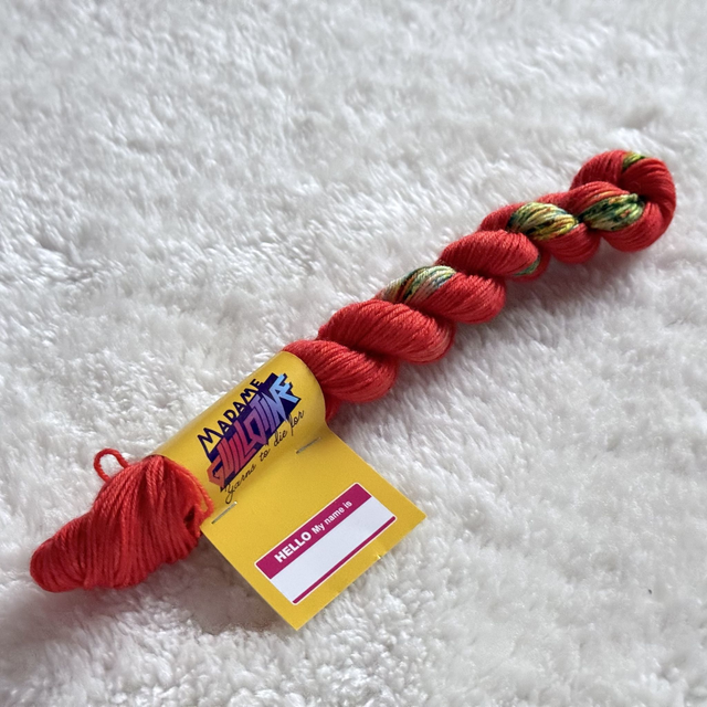 Speckled Vermillion — BFL Sock Mini — 20g