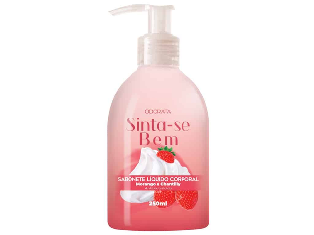 Sinta-se Bem – Sabonete Líquido Corporal Morango e Chantilly 250 ml