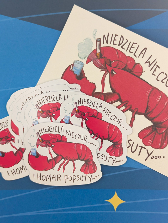 Homar popsuty Sticker