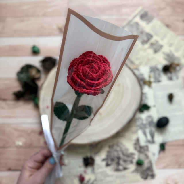 Rose et feuillage (personnalisable)