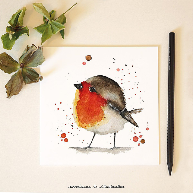 Carte &quot;Rouge gorge&quot;