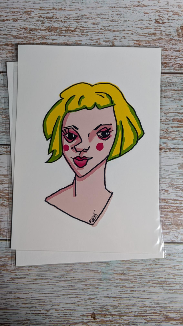 Kunstdruck "Yellow Hair"