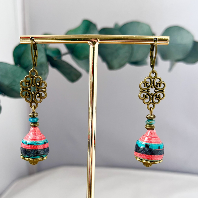 #23 Boucles d’oreilles upcycling en affiche 