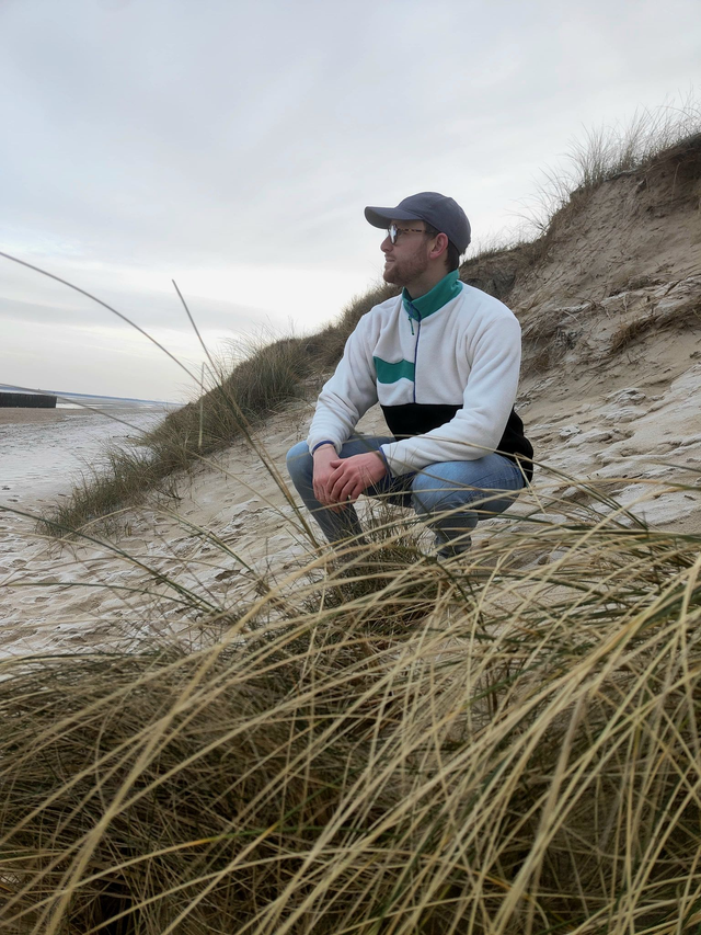 Polaire vert et marron