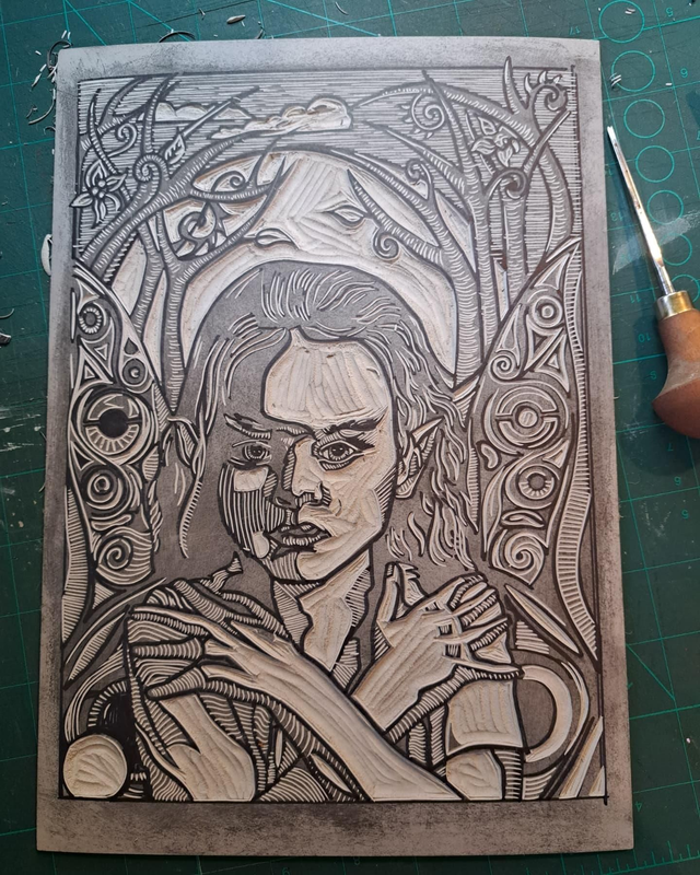 Away With The Fairies handmade print