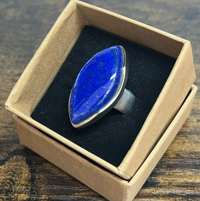 Bague en argent et Lapis-Lazuli - Taille 61