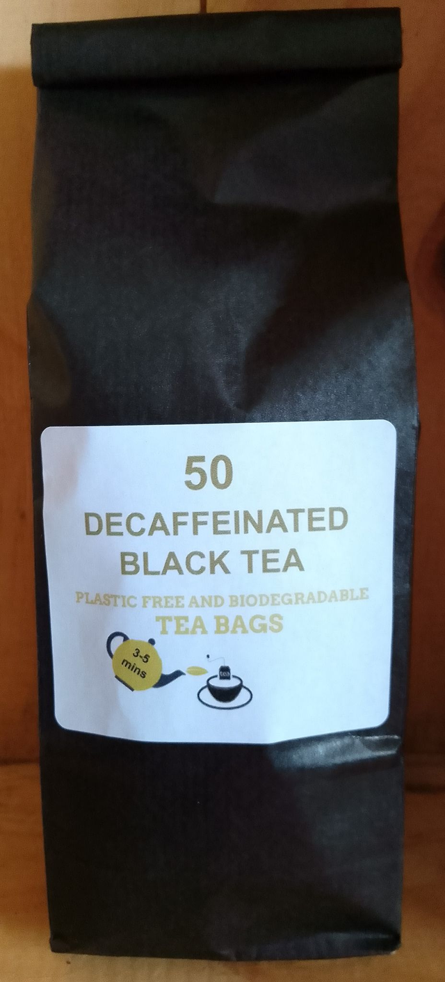 Decaf Black Plastic Free and Biodegradable Tea Bags