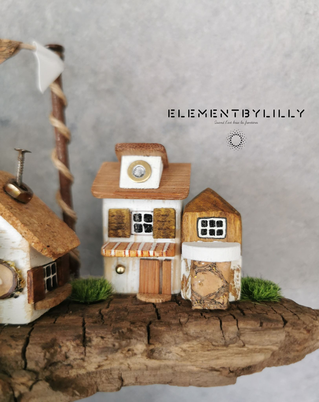 Village de pêcheurs en bois flotté