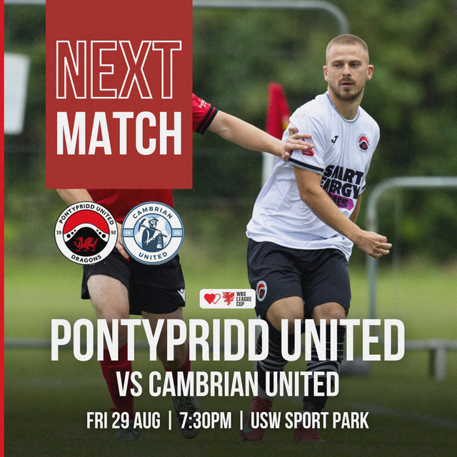 WBS LEAGUE CUP: Pontypridd United vs Cambrian United