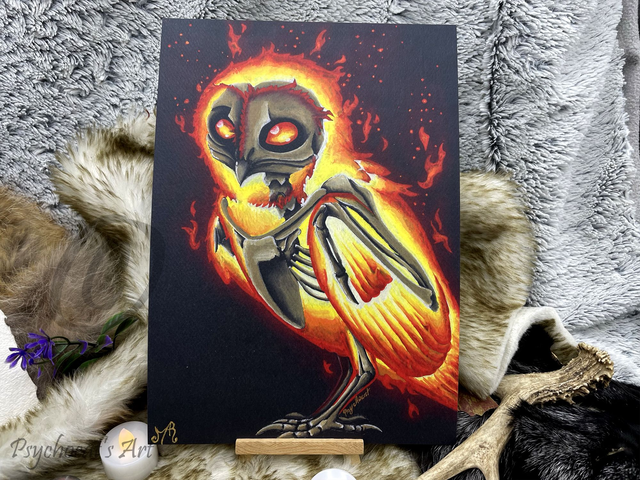 Phoenix-chouette 21X30cm