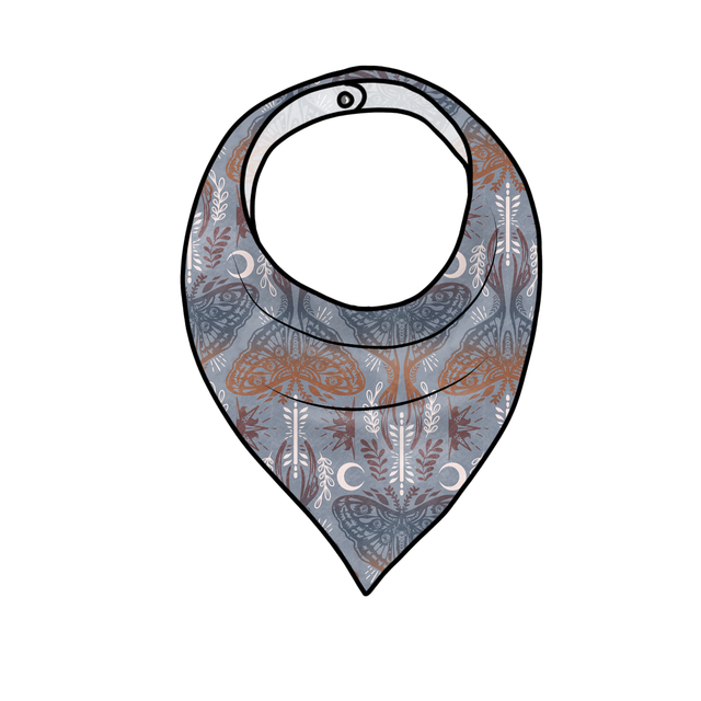 Dreamweaver 'Moon Moth' Bandana Bib