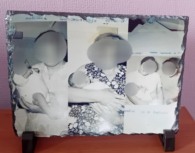 Plaque photo rectangle