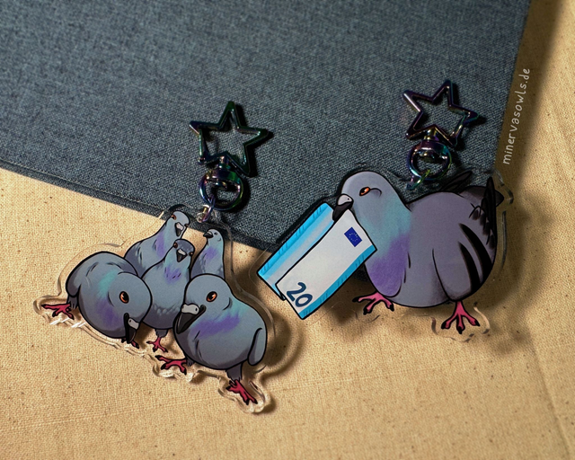 Big Pigeon Keychain