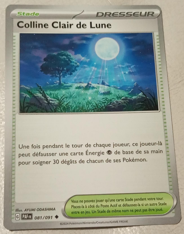 Carte pokémon colline clair de lune