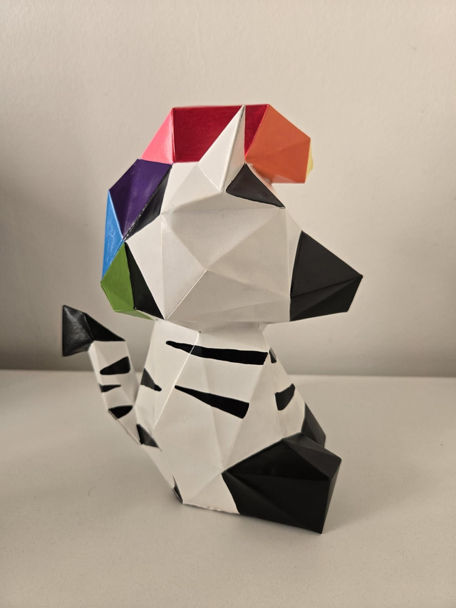 Rainbow – Zèbre Licorne en Papier ou Figurine Poétique