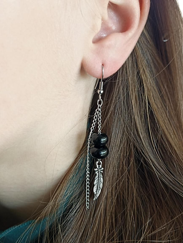 Boucles d&#039;oreilles en verre 