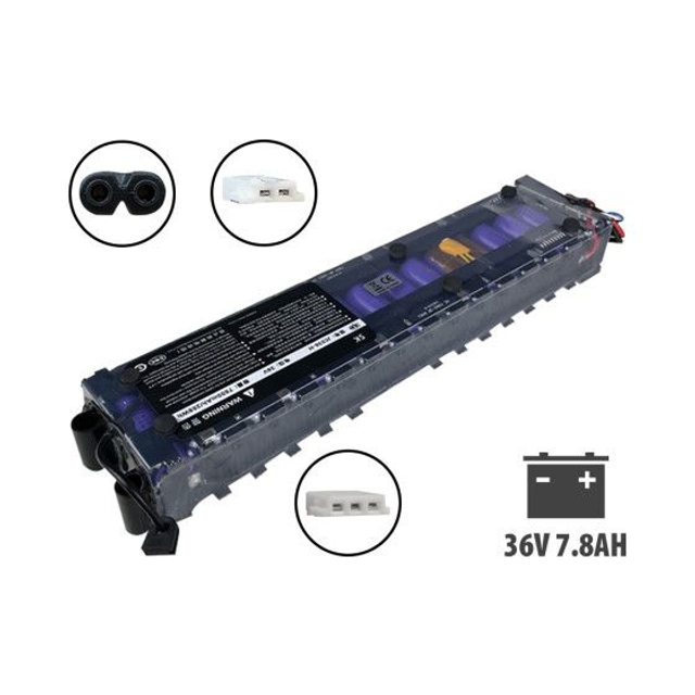 Batterie LG Xiaomi 36v 7,8Ah BMS connecté M365, 1S, essential
