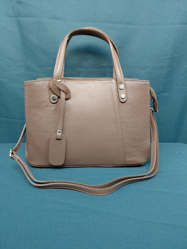 Grand sac en cuir couleur brun 