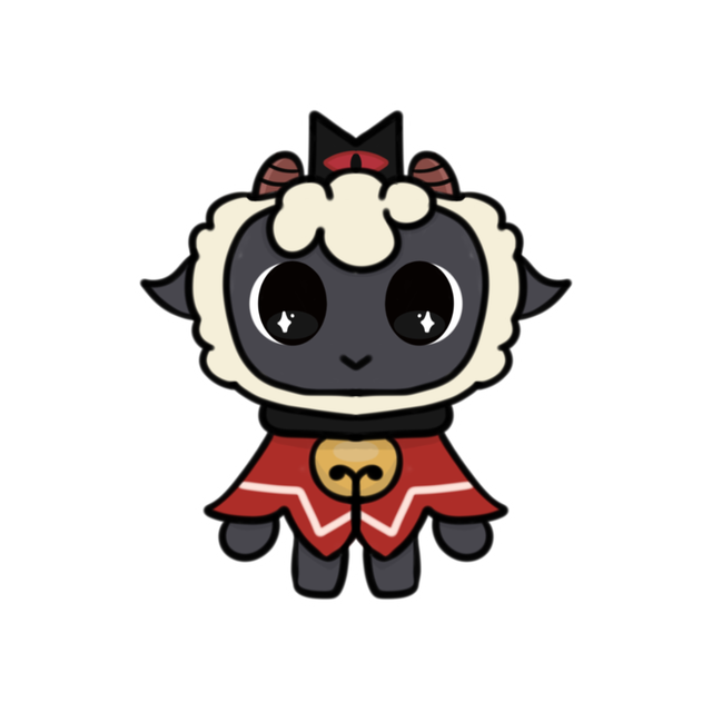 Cult Of The Lamb Chibi Lamb Sticker