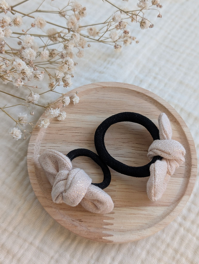 Lot élastiques nœuds Black & White Edition spéciale Fêtes