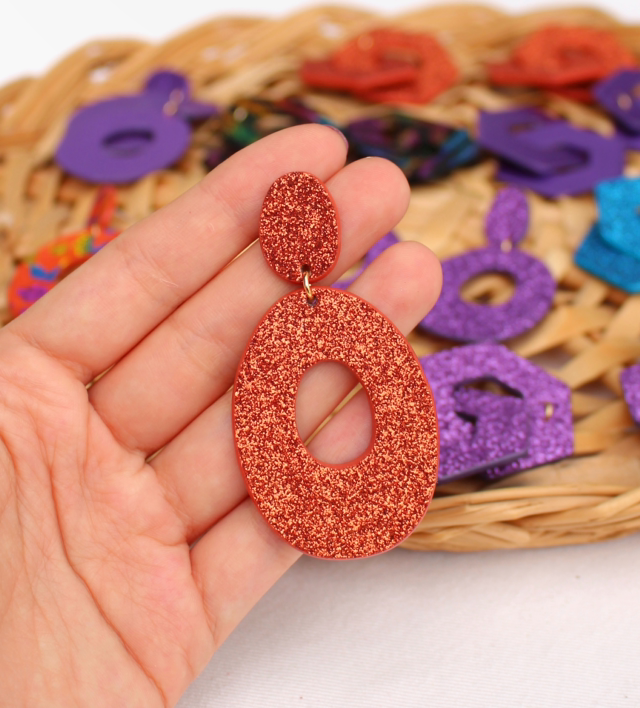 Iris • terracotta pailleté