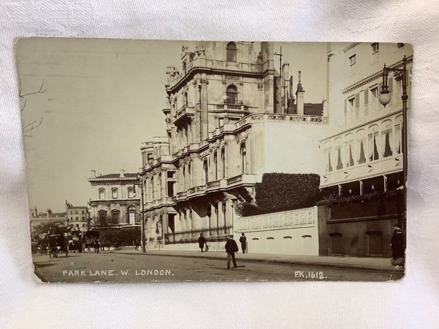 Park Lane, W. , London,  Card No F.K.1612 Posted 1907 F. Kehrhahn &amp; Co. postcard Our Ref A190 £3.00