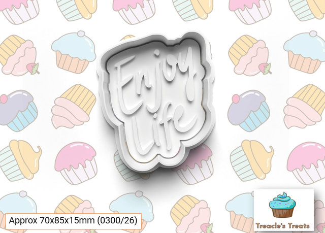 Enjoy life Fondant/cookie stamp with cutter 