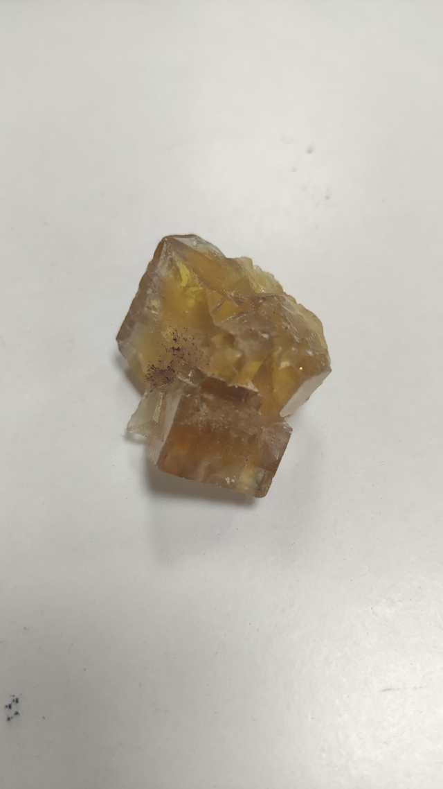 Fluorite jaune cristaux terminés 
