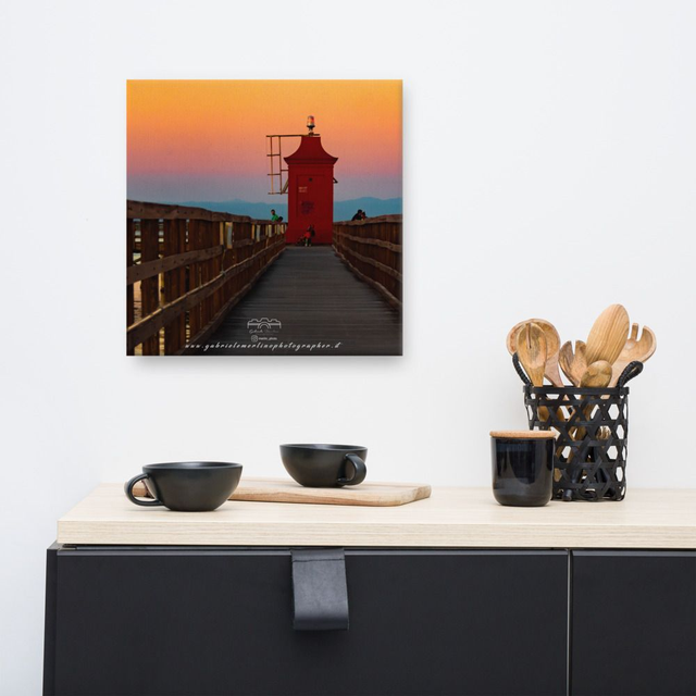  Canvas sunset lighthouse