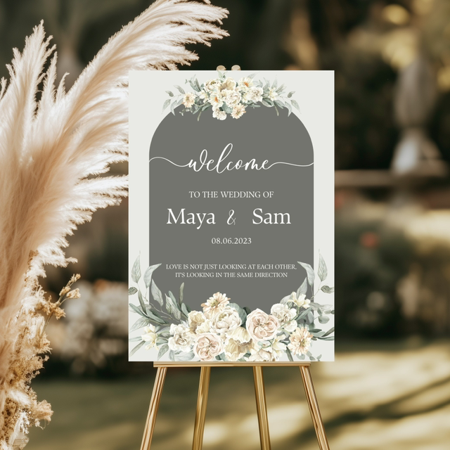 Wedding welcome board