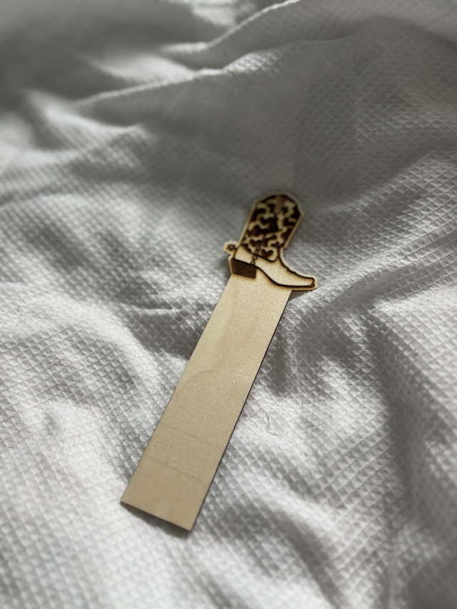 Cowboy Boot Wooden Bookmark | Perfect for Cowboy Romances