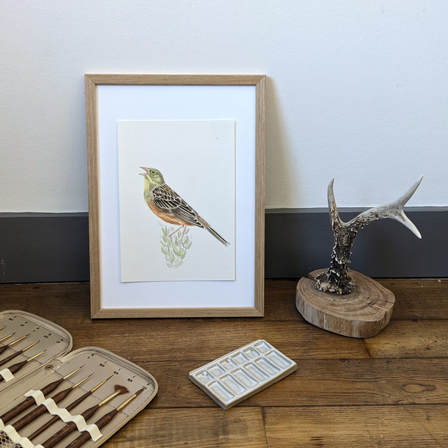 "Le chanteur" - Aquarelle originale