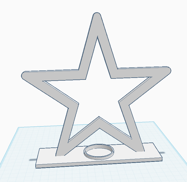 Sternständer "Viola" ca. 20cm hoch für Teelicht nach Wunschfarbe