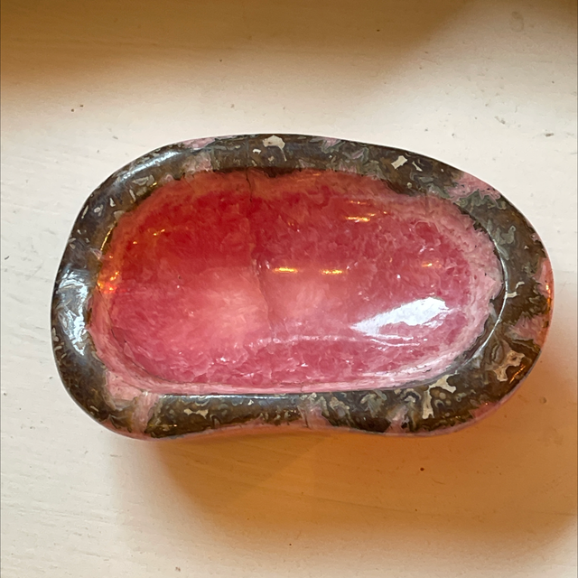 Rhodonith Schale  Edelstein Schale