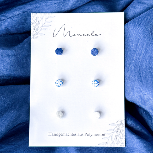 Summer - Blaue Fliesen Ohrstecker #01