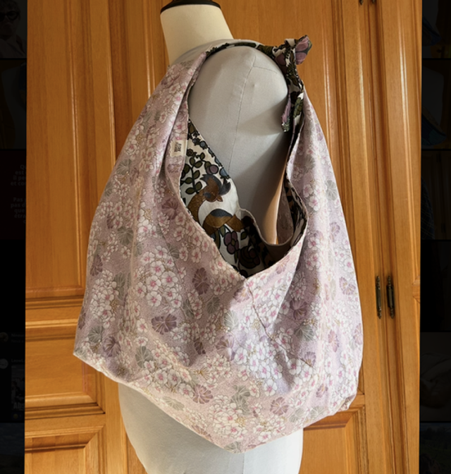 Sac origami rose-violet