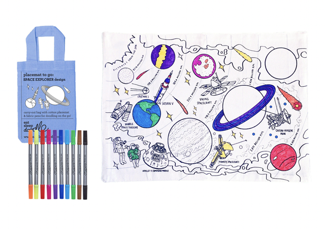 Colour and Go Placemats! Gifts for Children (available in 5 different designs)